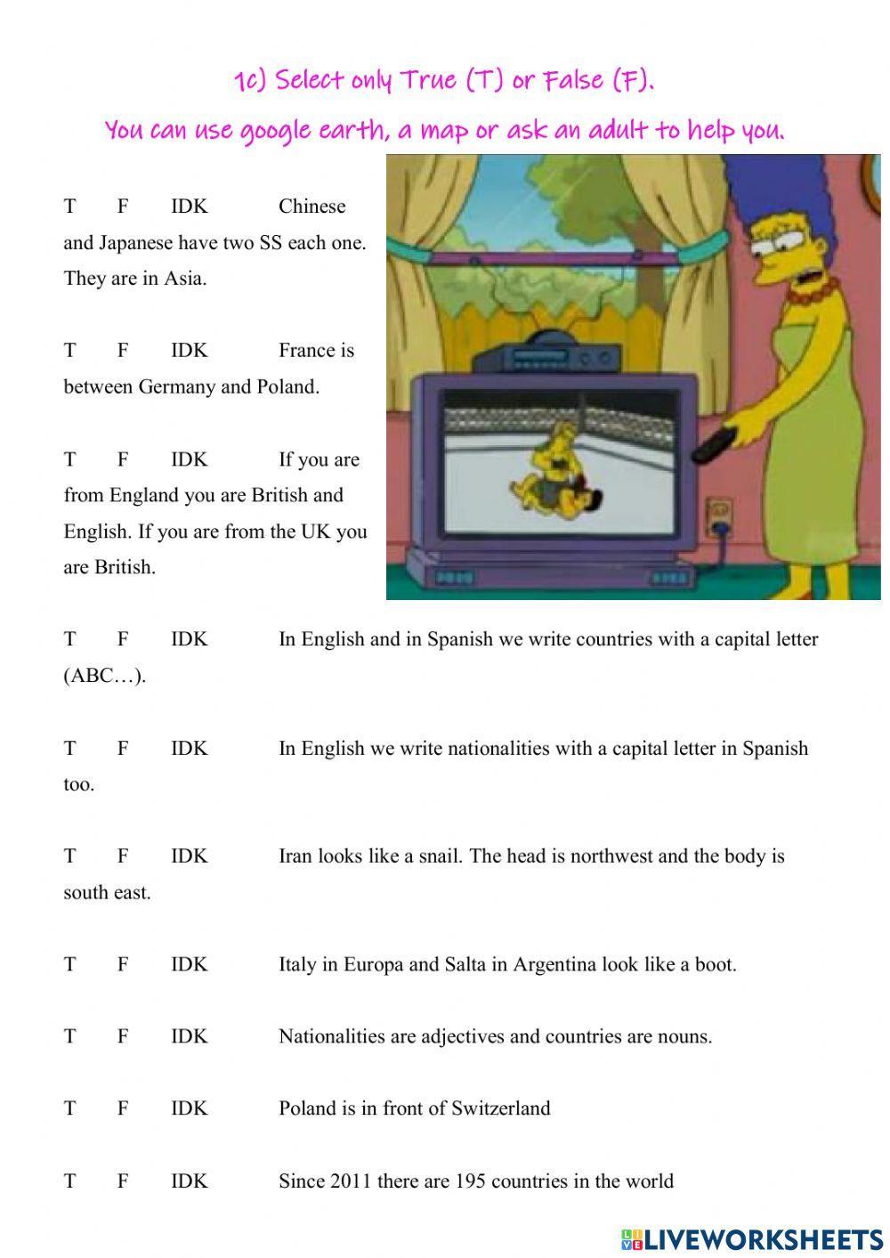 Countries and Nationalities