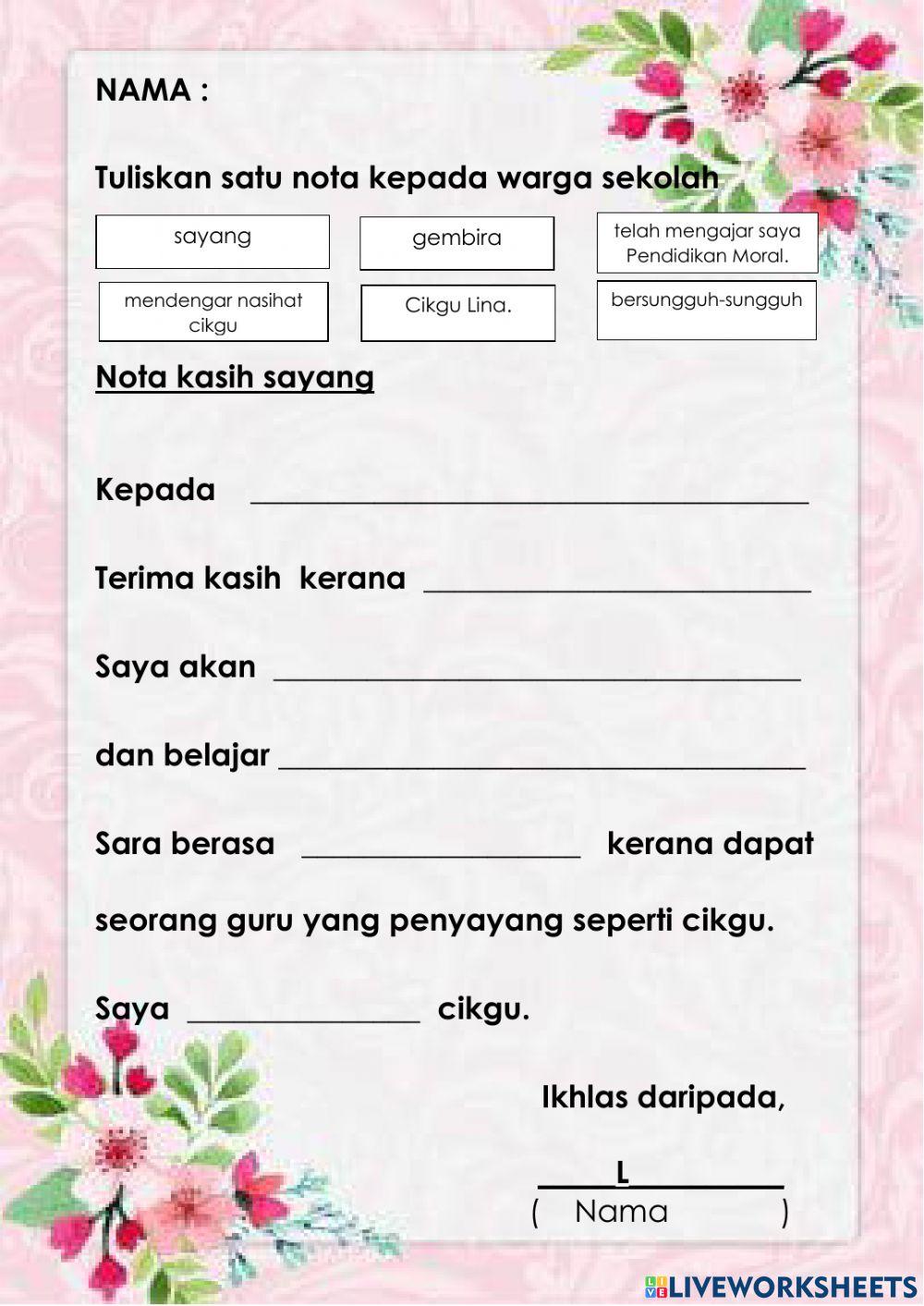 Sayangi warga sekolah