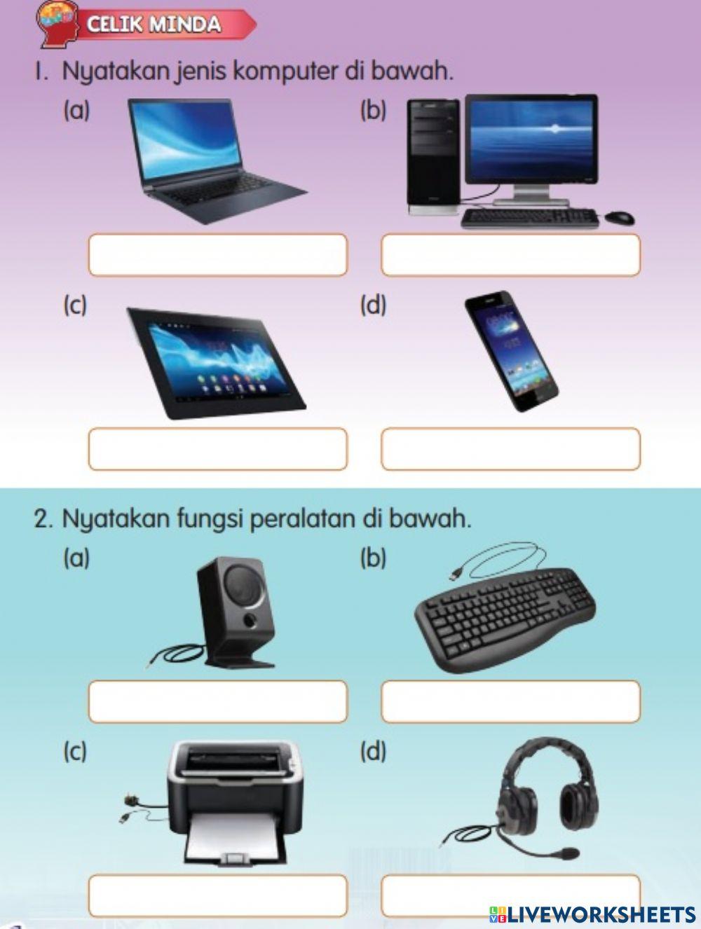 Isi tempat kosong dengan jawapan yang betul