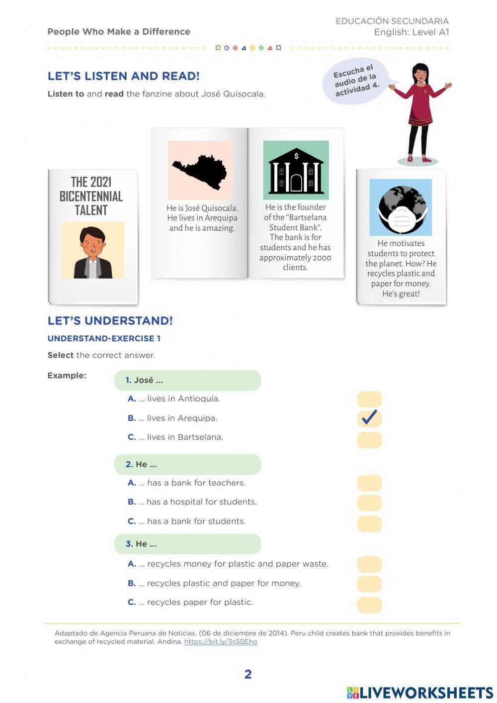 Activity 4: Making a Diference