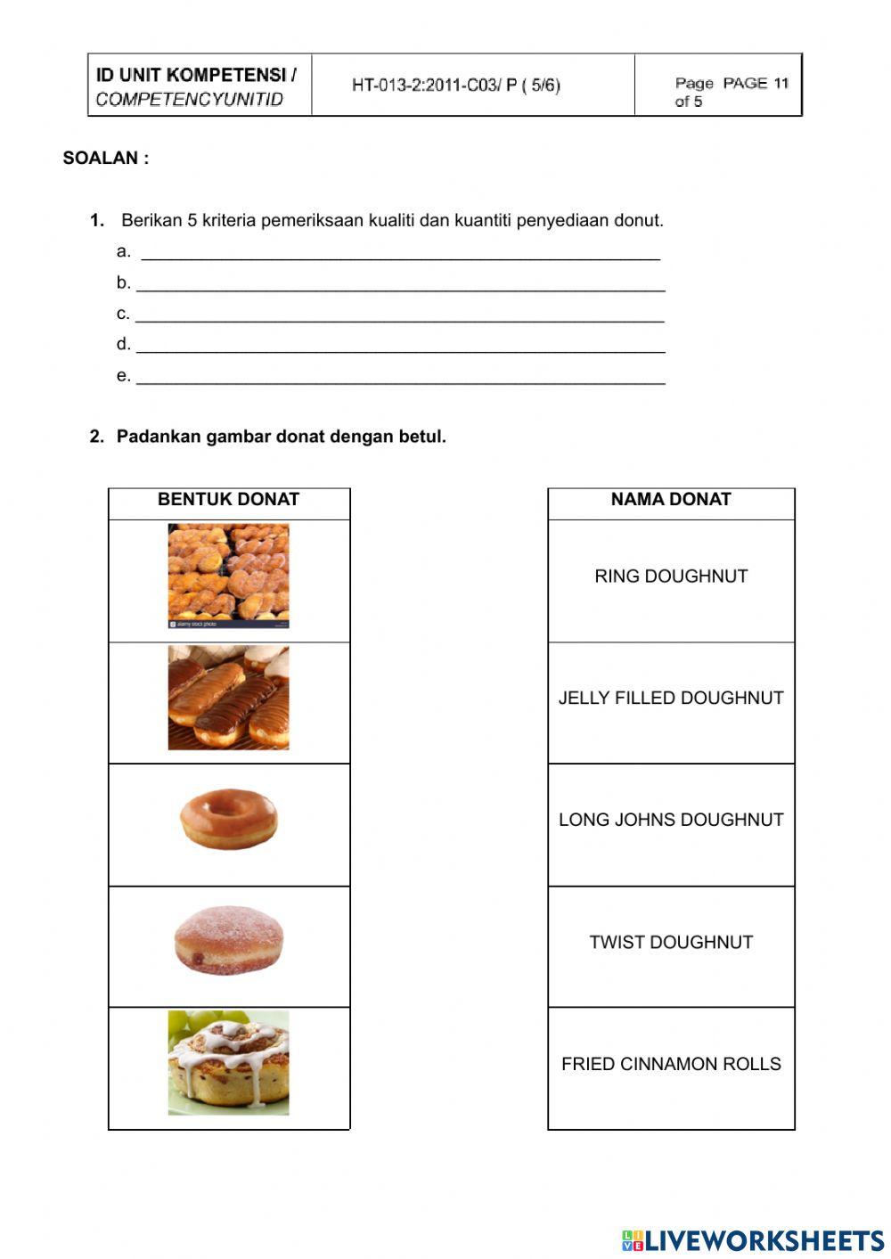 Kualitii dan kuantiti donut