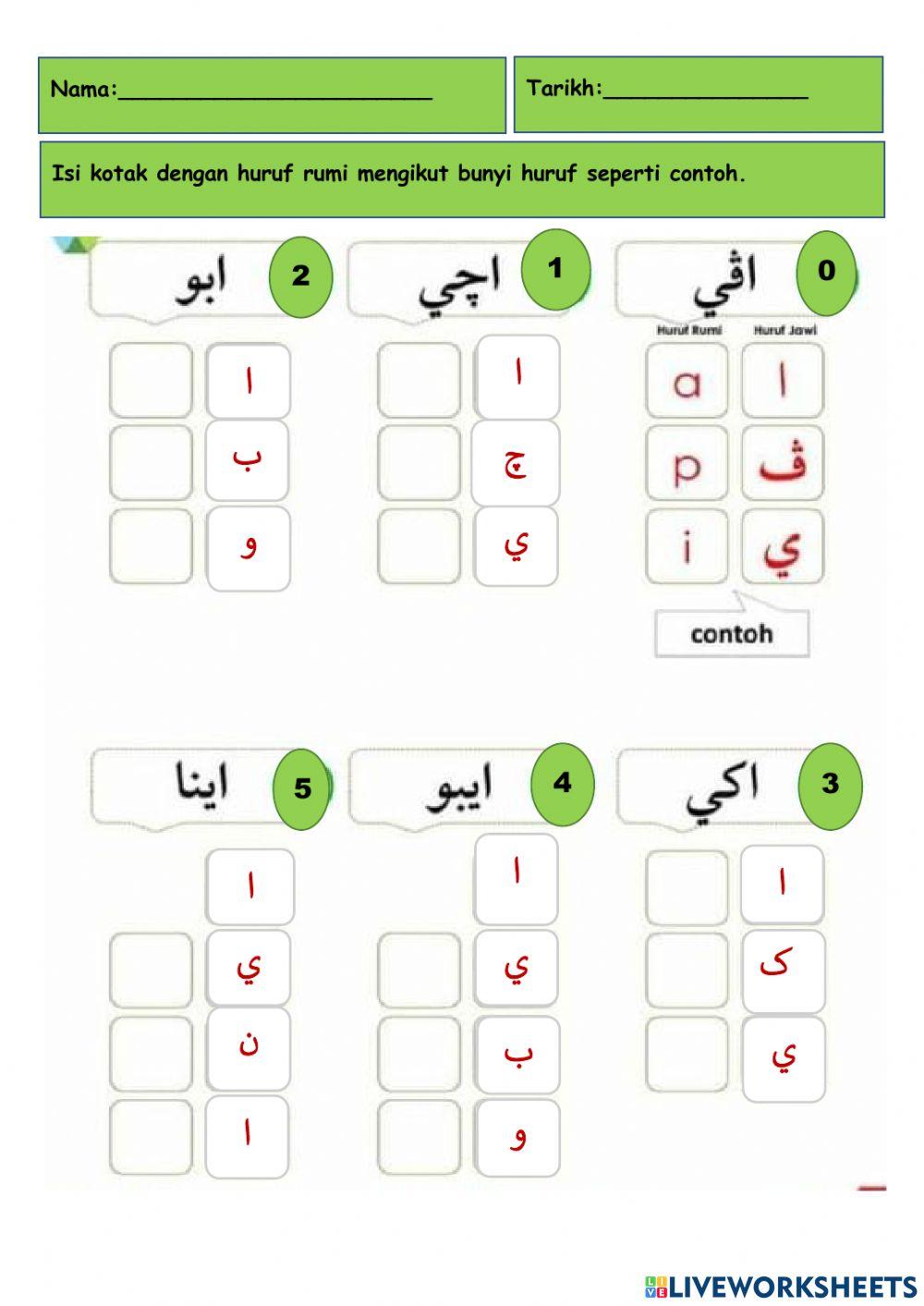Huruf Jawi tukar ke Rumi