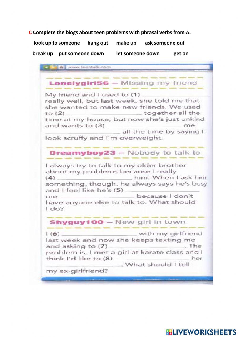 Unit 3 Special Relationship (Vocabulary Page 50)