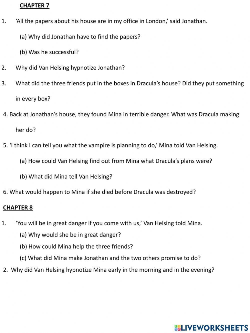 Dracula Vocabulary with Image -3