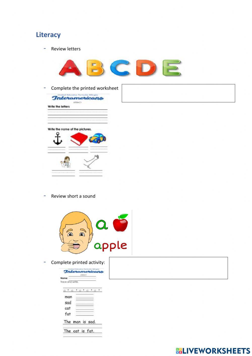 Weekly activities week 10