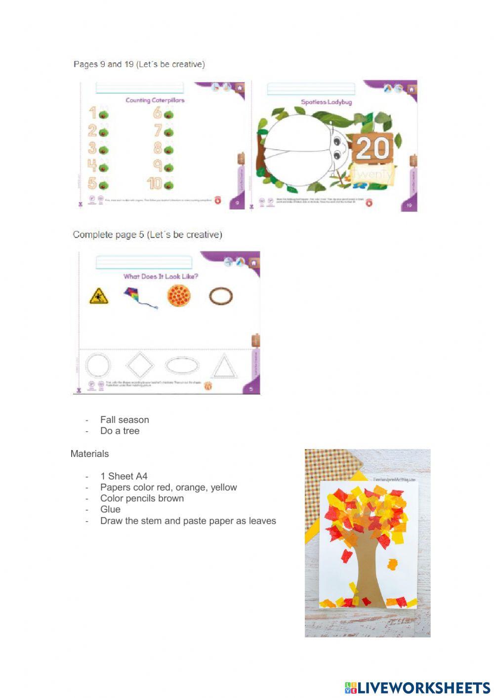 Weekly activities week 10