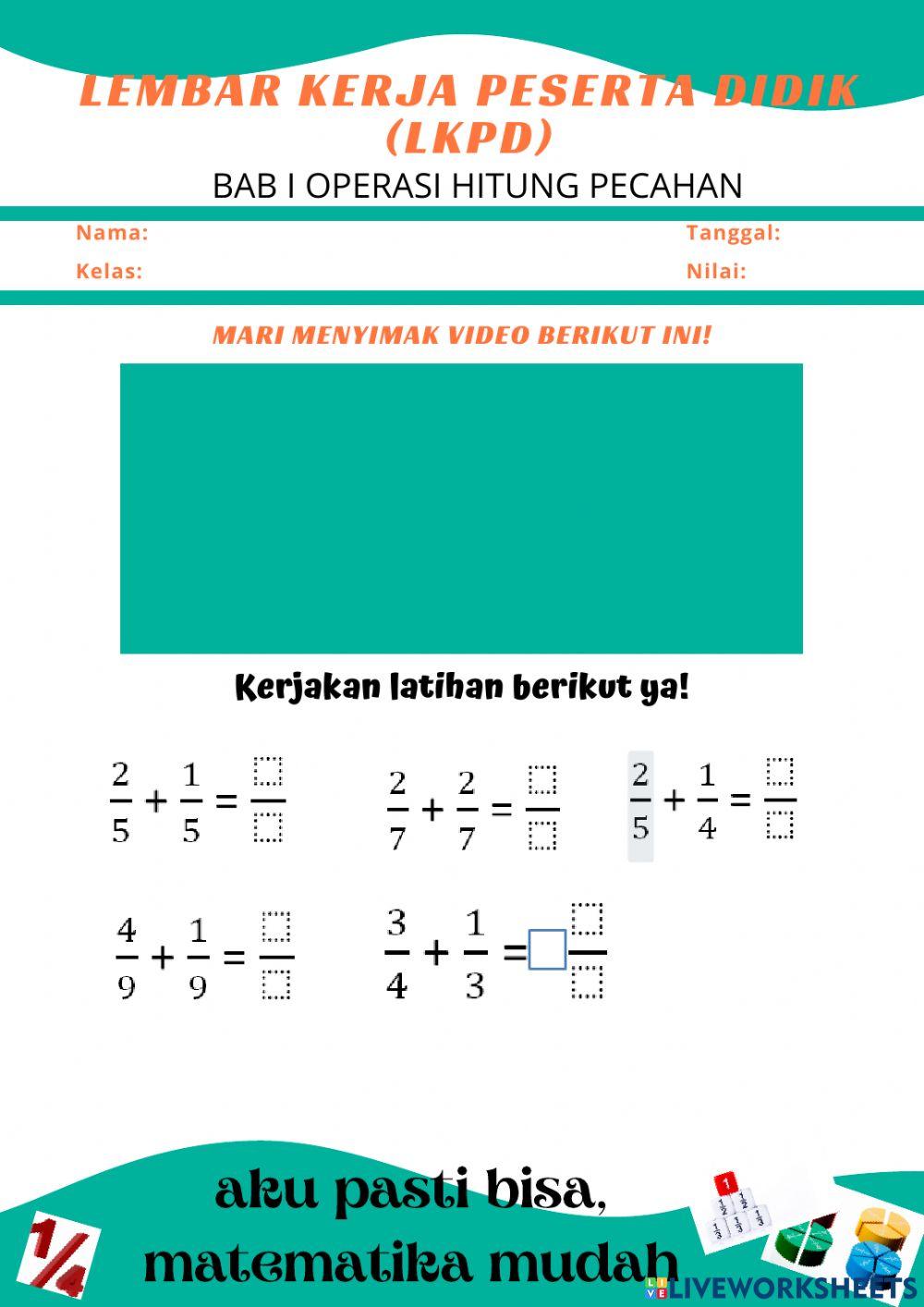 Lkpd materi matematika