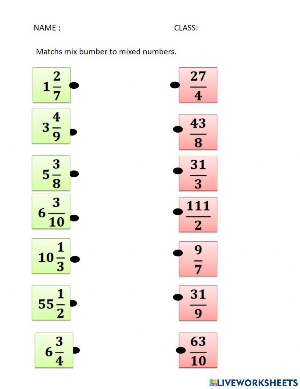 Fractions online exercise for YEAR 4 | Live Worksheets
