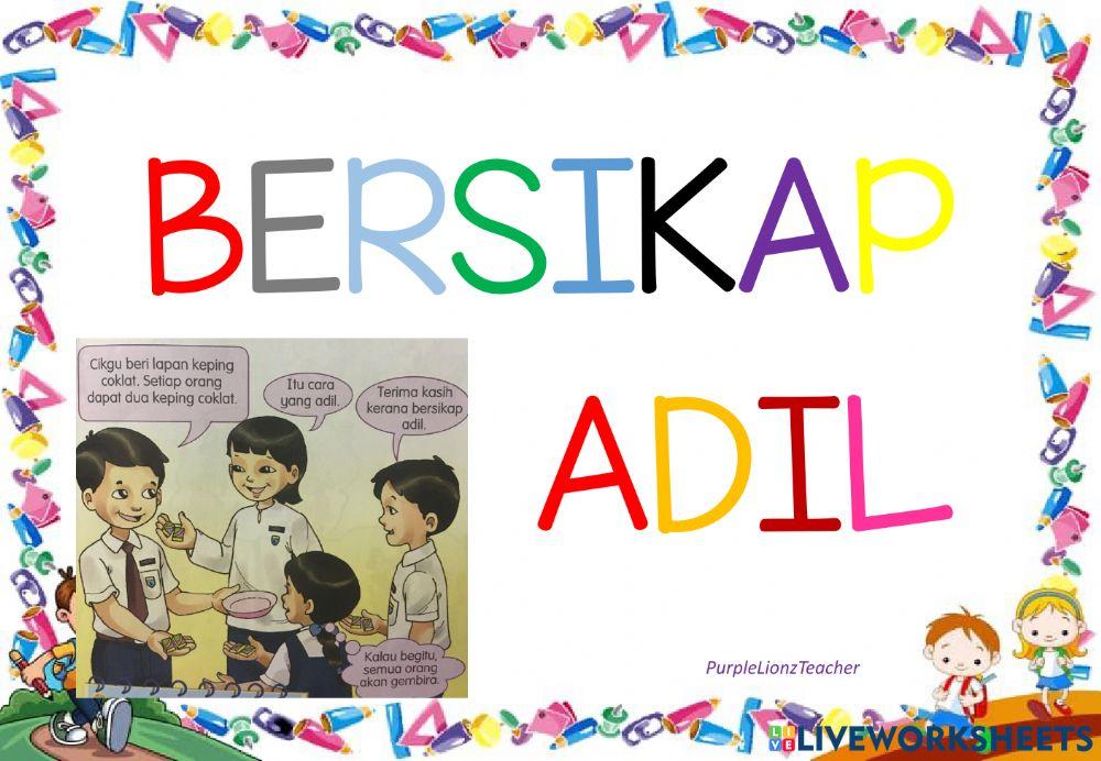 Bersikap adil