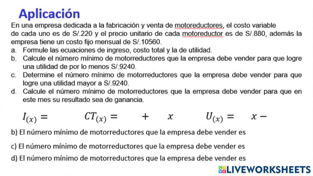 Inecuaciones Empresariales 5