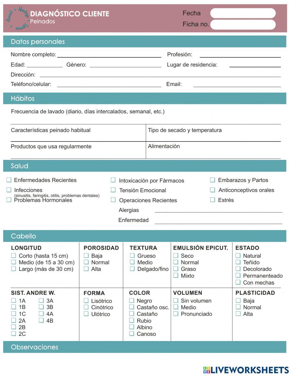 Ficha técnica- TRICOLOGIA