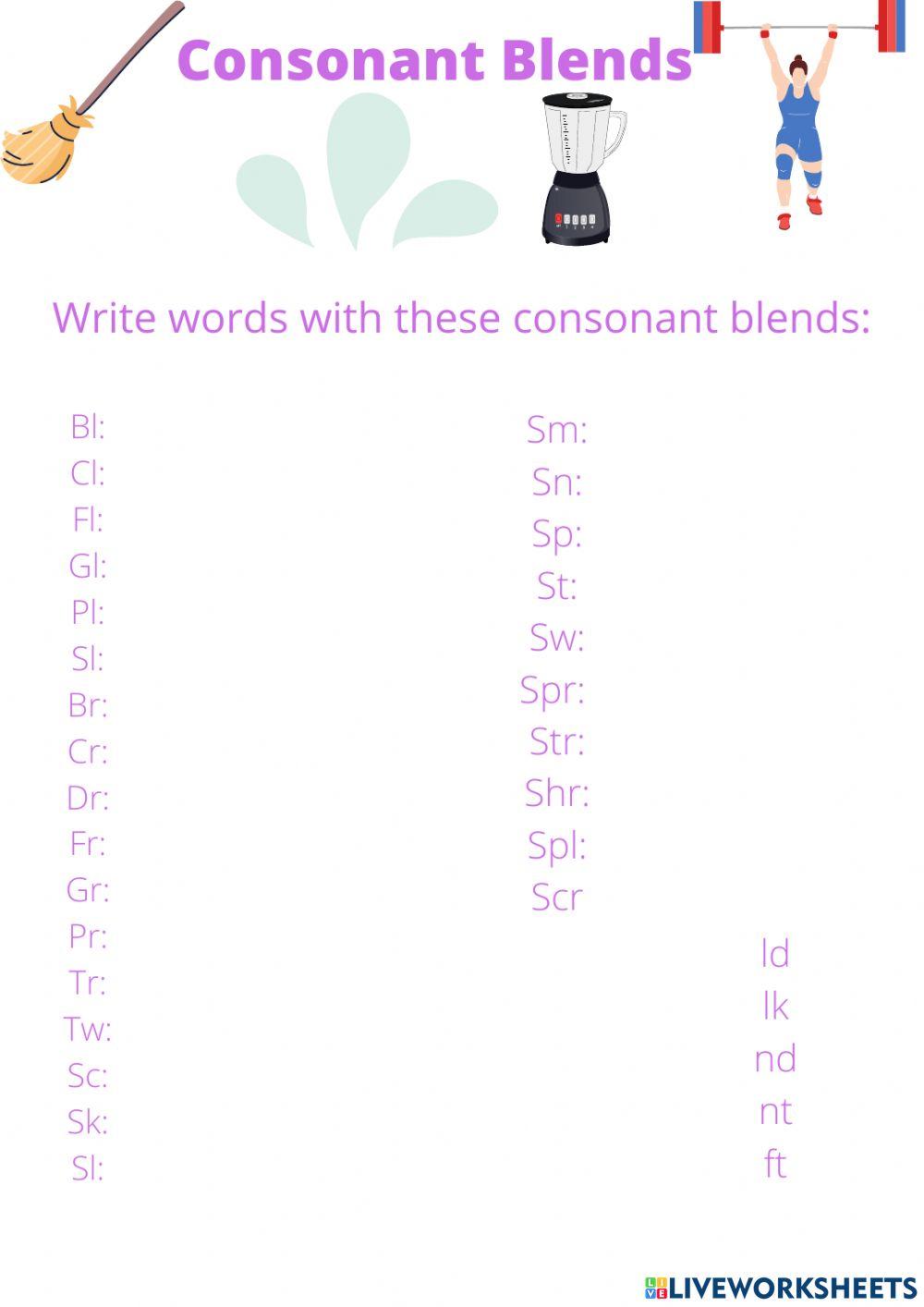 Consonant blends
