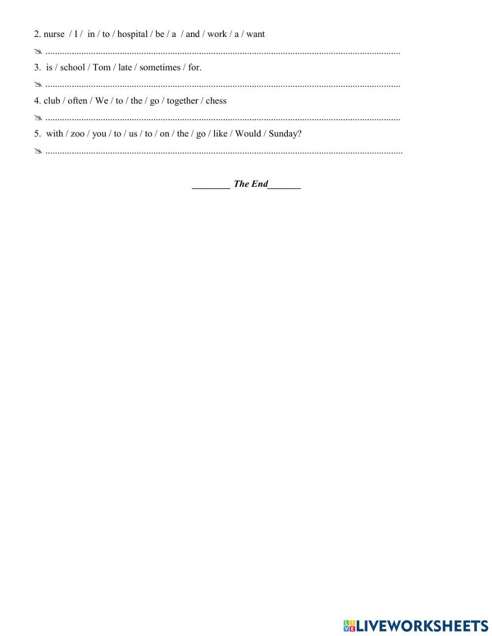 Placement test Grade 4