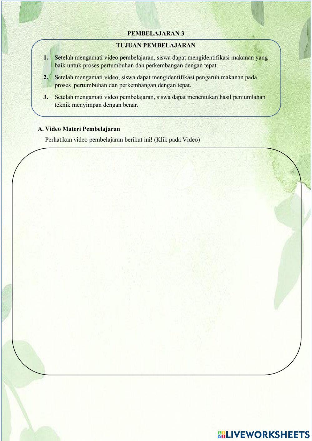 Tema 1 Subtema 2 Kelas 3 Pembelajaran 3