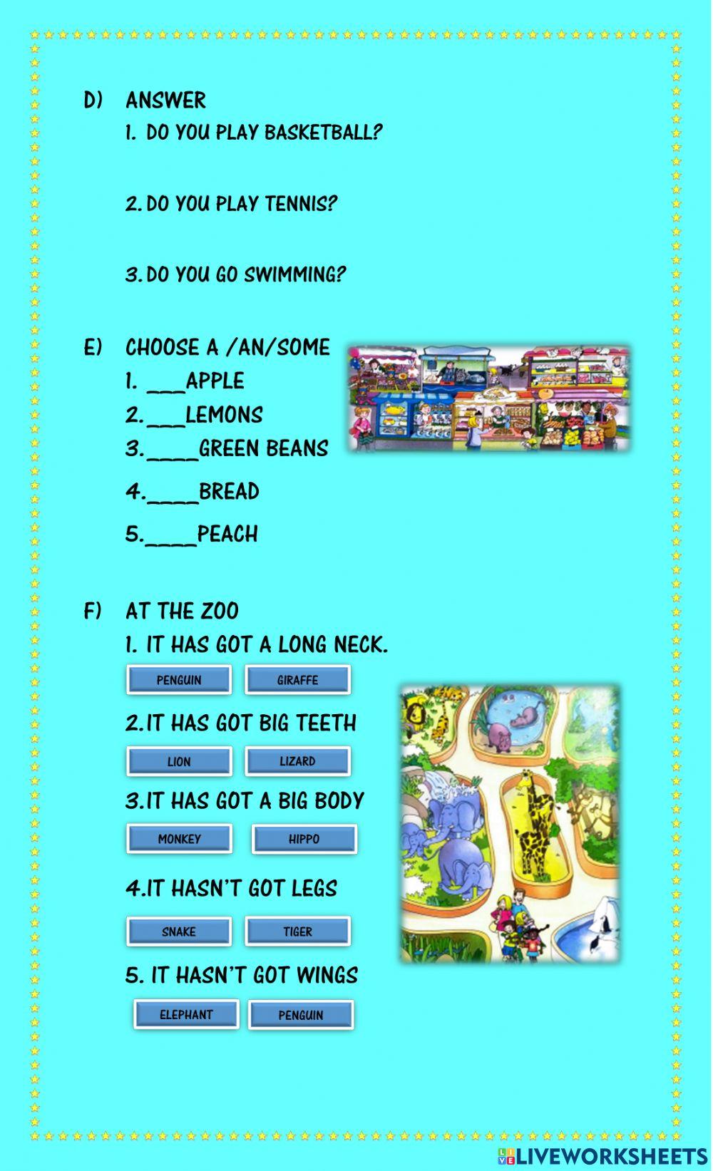 Revision kids 3 units 1-2-3-4