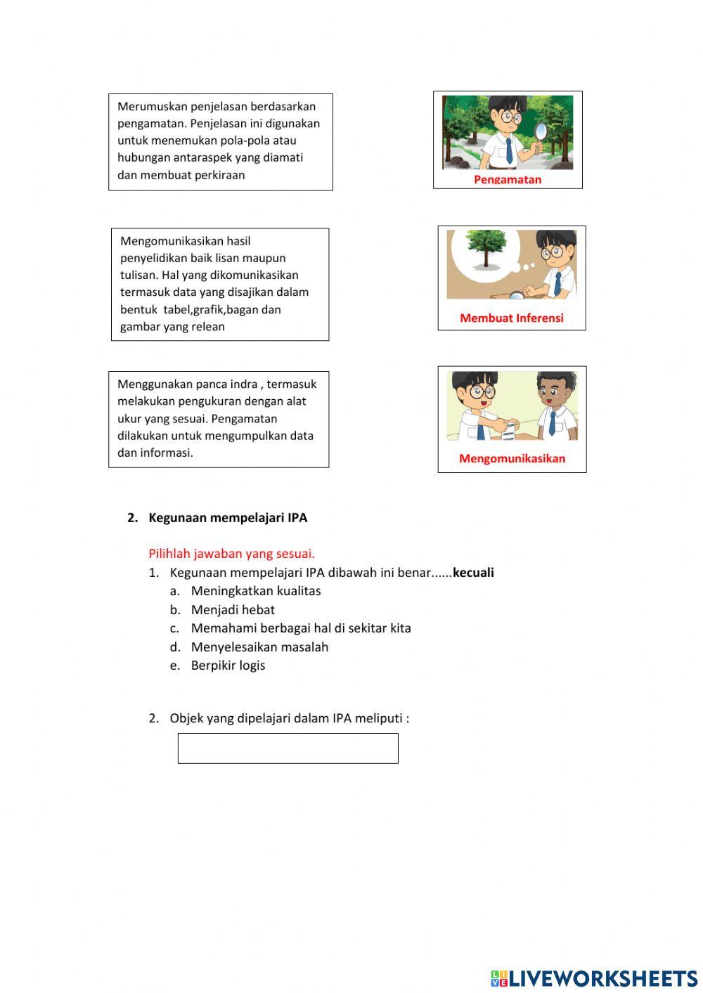 Objek IPA dan Pengamatannya