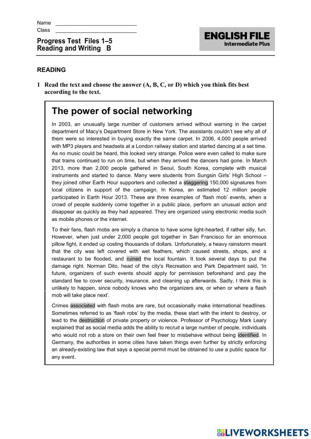 Billennium  yearly test