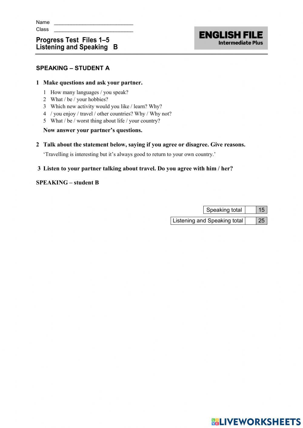 Billennium  yearly test