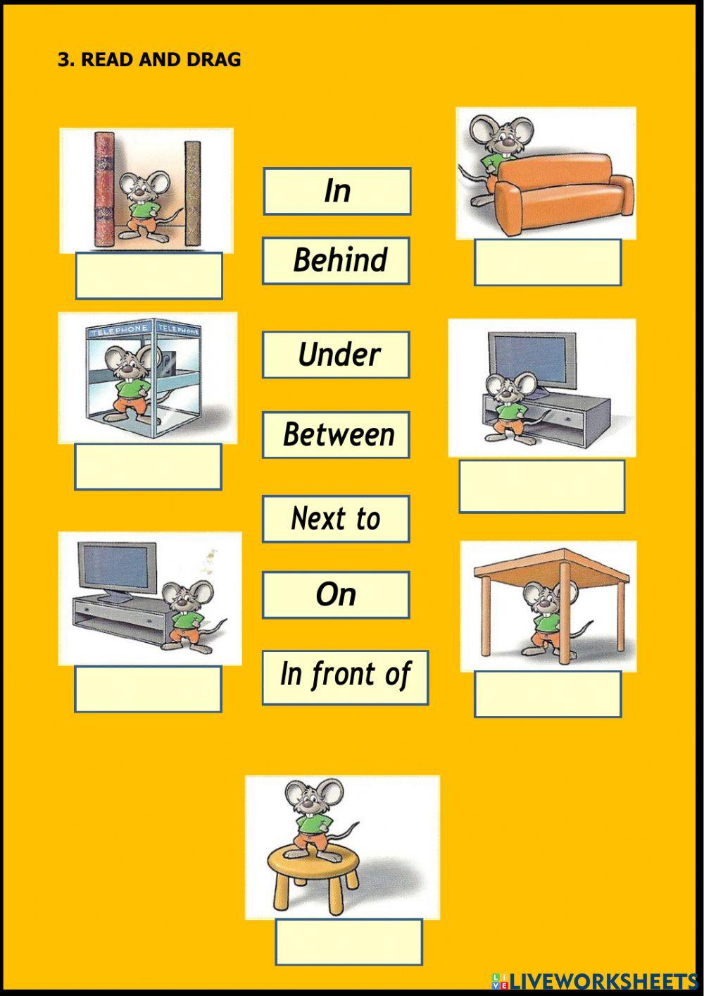 Prepositions of place