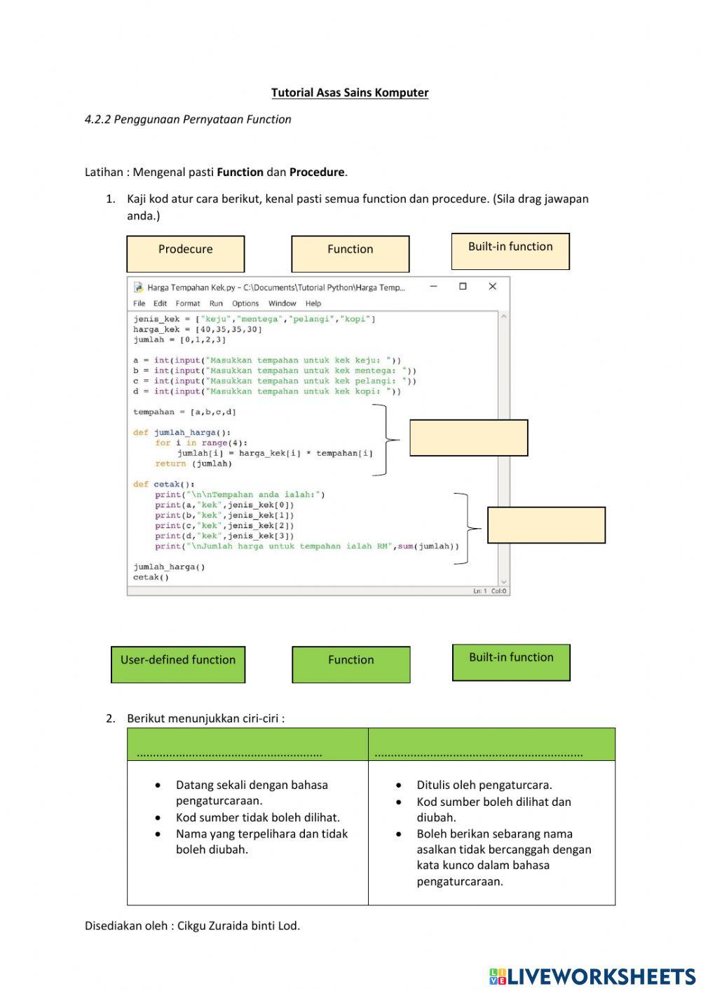 Asas Sains Komputer tingkatan 3