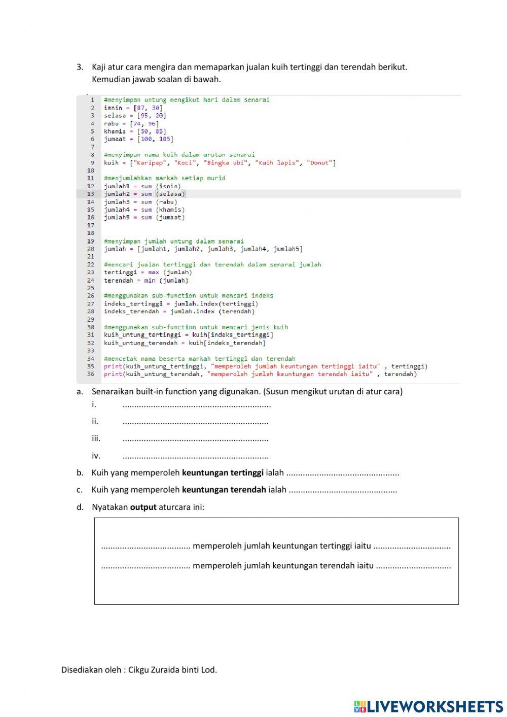 Asas Sains Komputer tingkatan 3