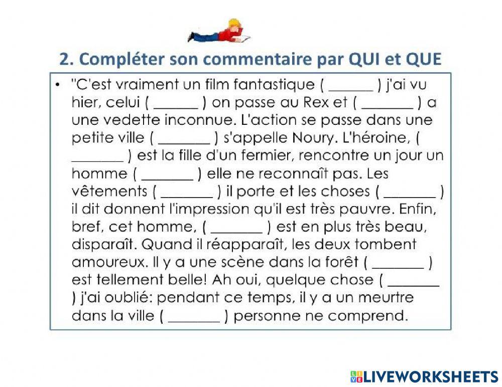 Les pronoms relatifs