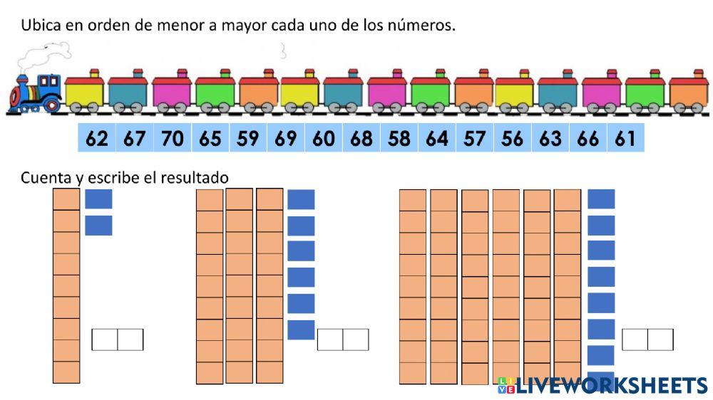 Números hasta 70 Números hasta 70