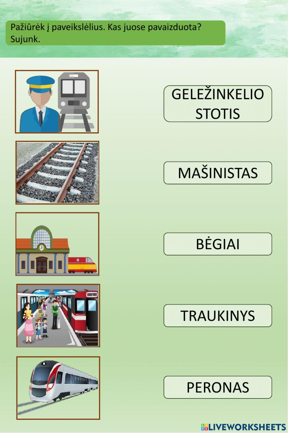 P.P. 3 pamoka. Kas rieda bėgių keliu?