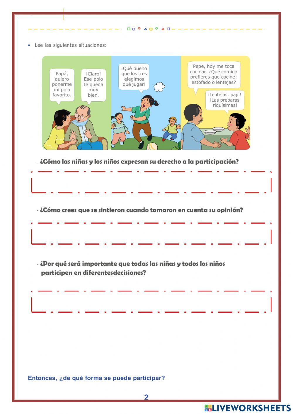 Opino, Expreso y participo