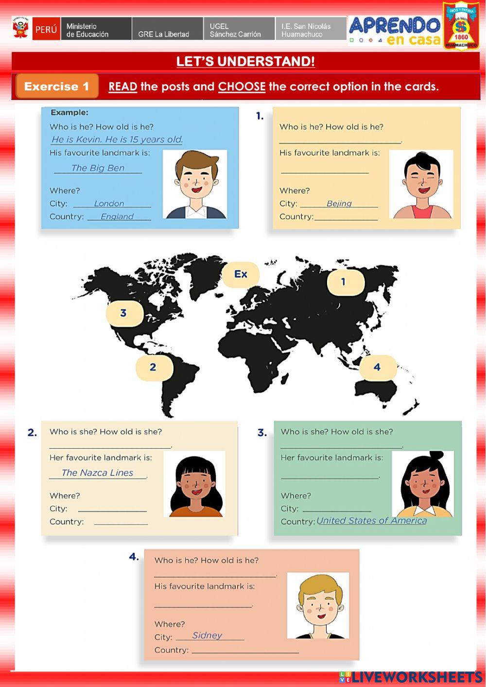 Week 14 - A1 - Experience 4 - Activity 1. Landmarks