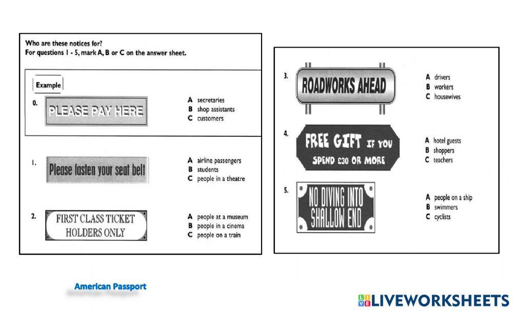 Total diagnostic. AMERPASSPORT