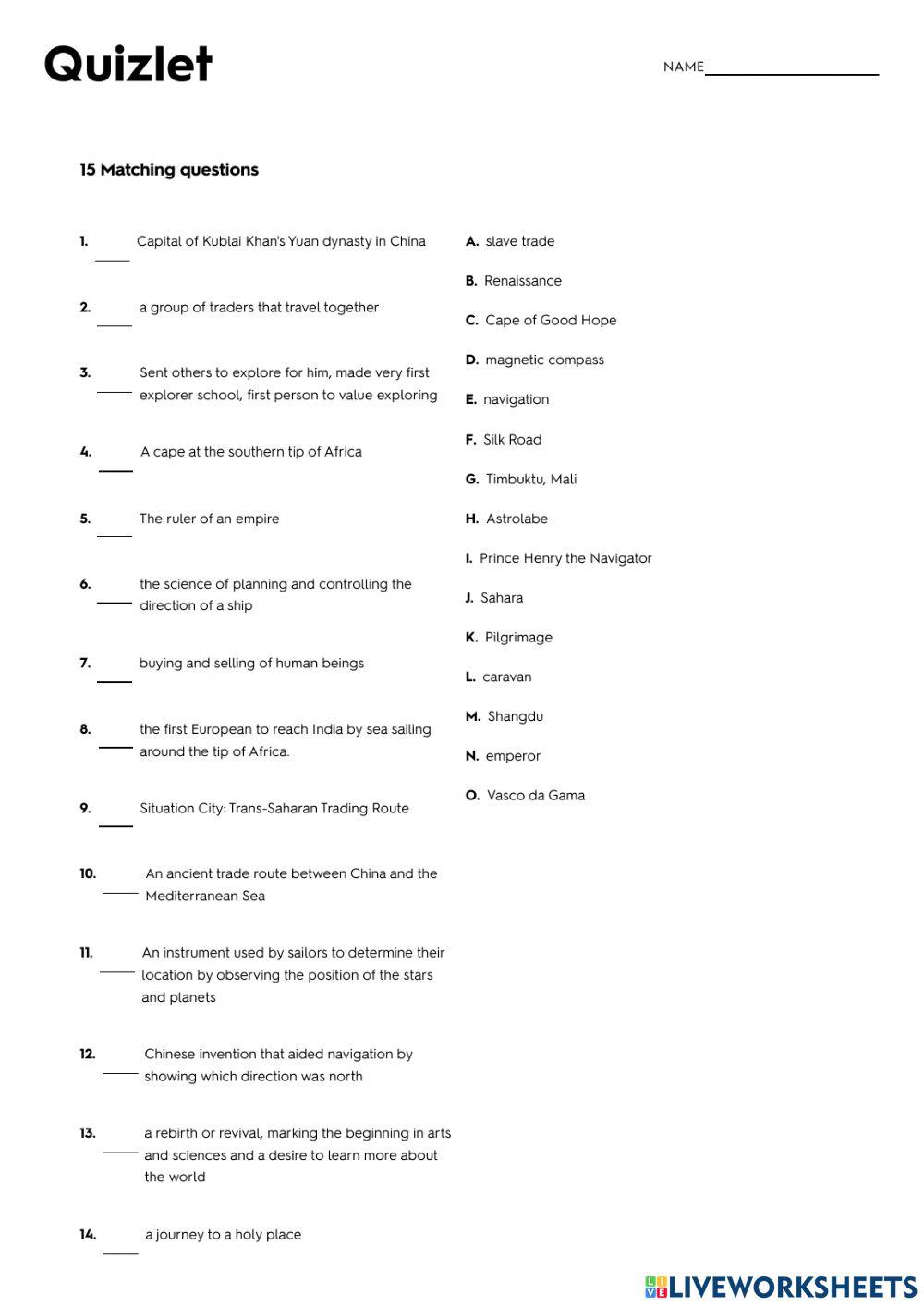 5A-TEST-Chapter 3 Vocabulary