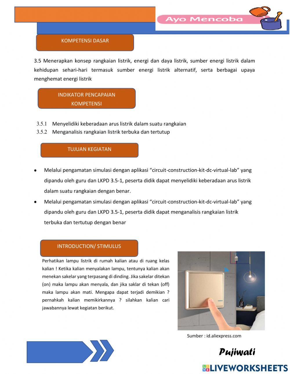 LKPD Listrik Dinamis