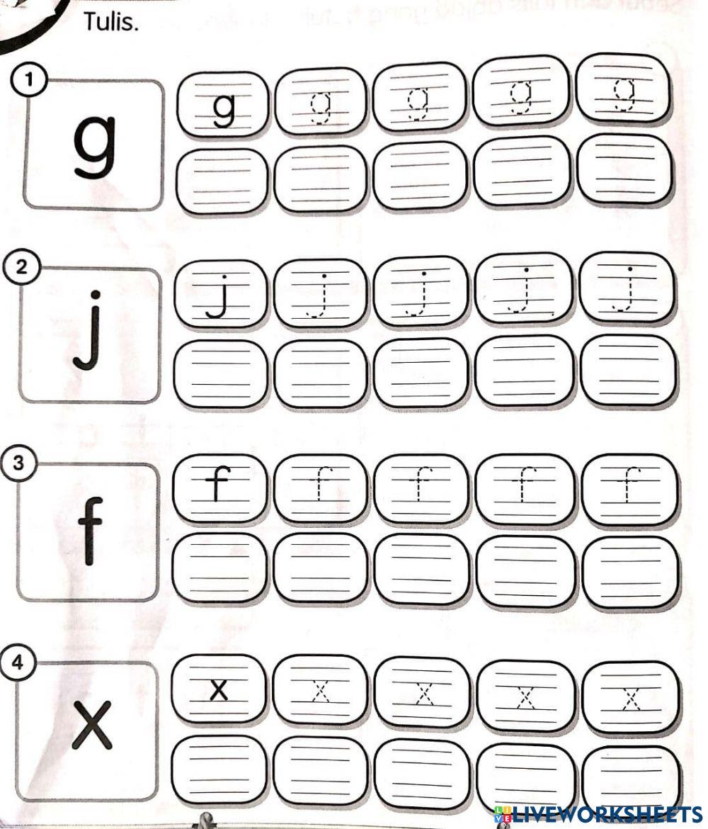 Pusat Ikan Hiasan (mengenal huruf g, j dan f