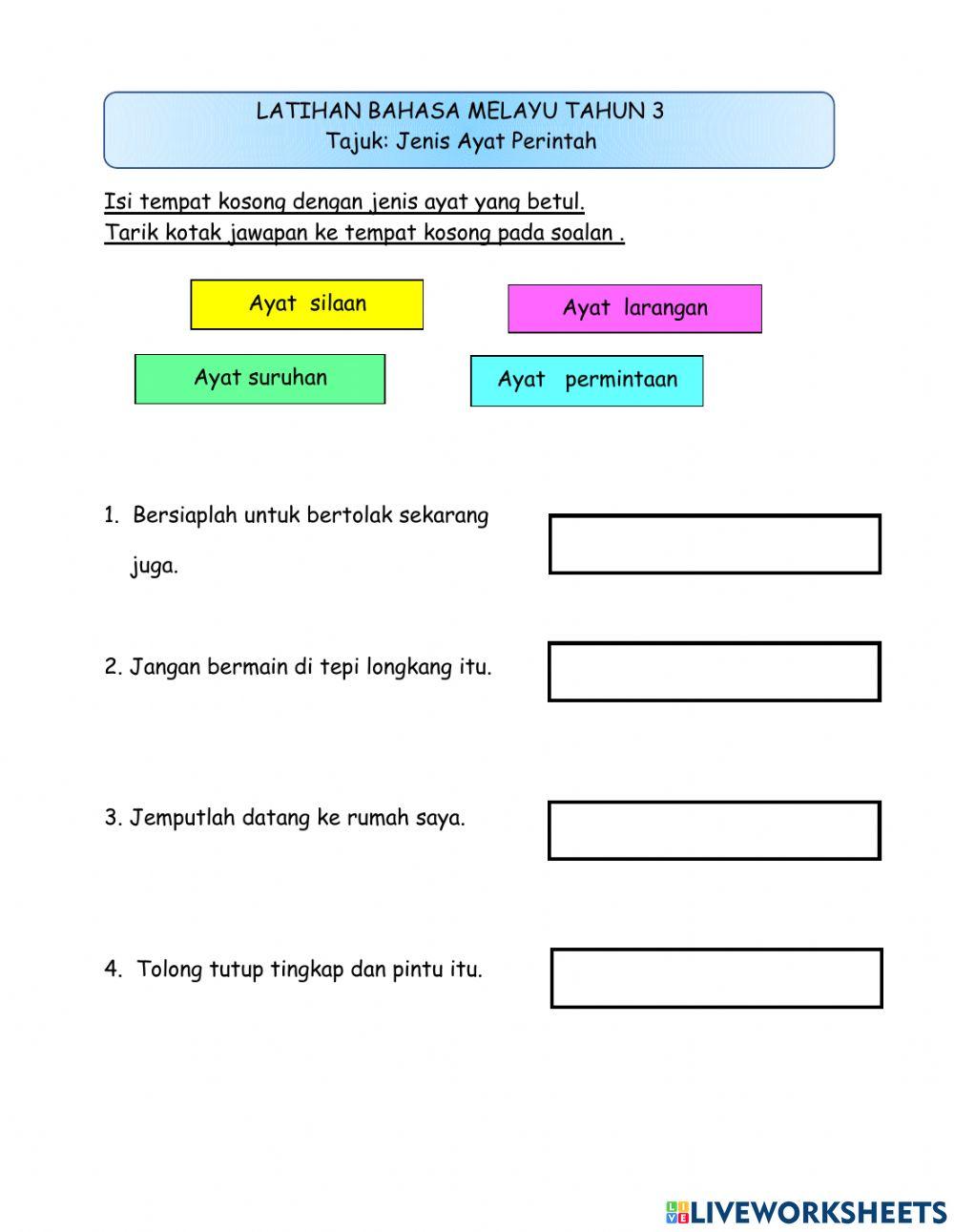 Bahasa Melayu Tahun 3