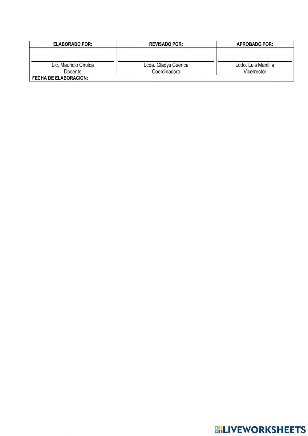 Taller supletorio segundo bgu