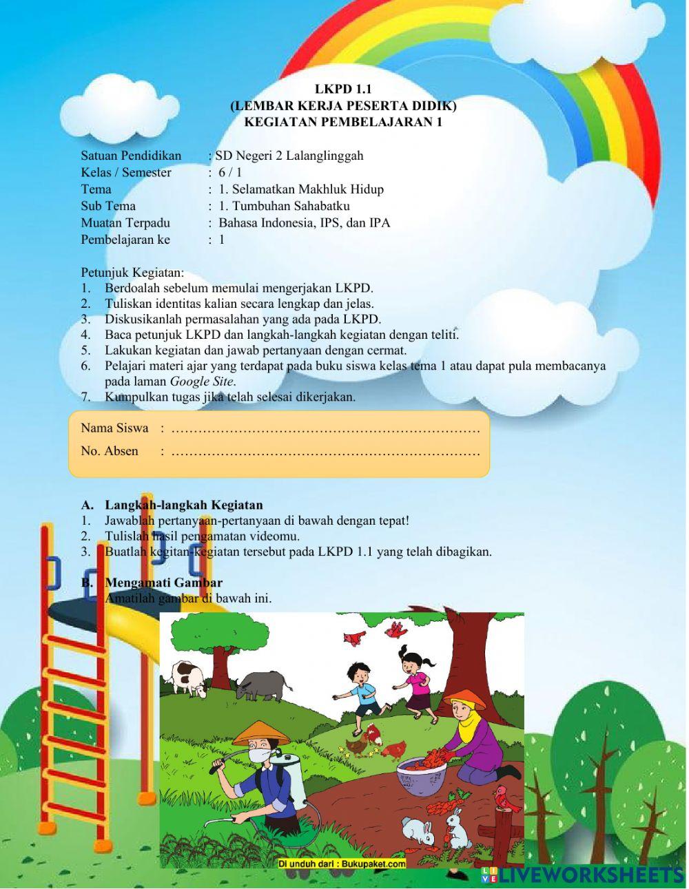 LKPD Pembelajaran 1