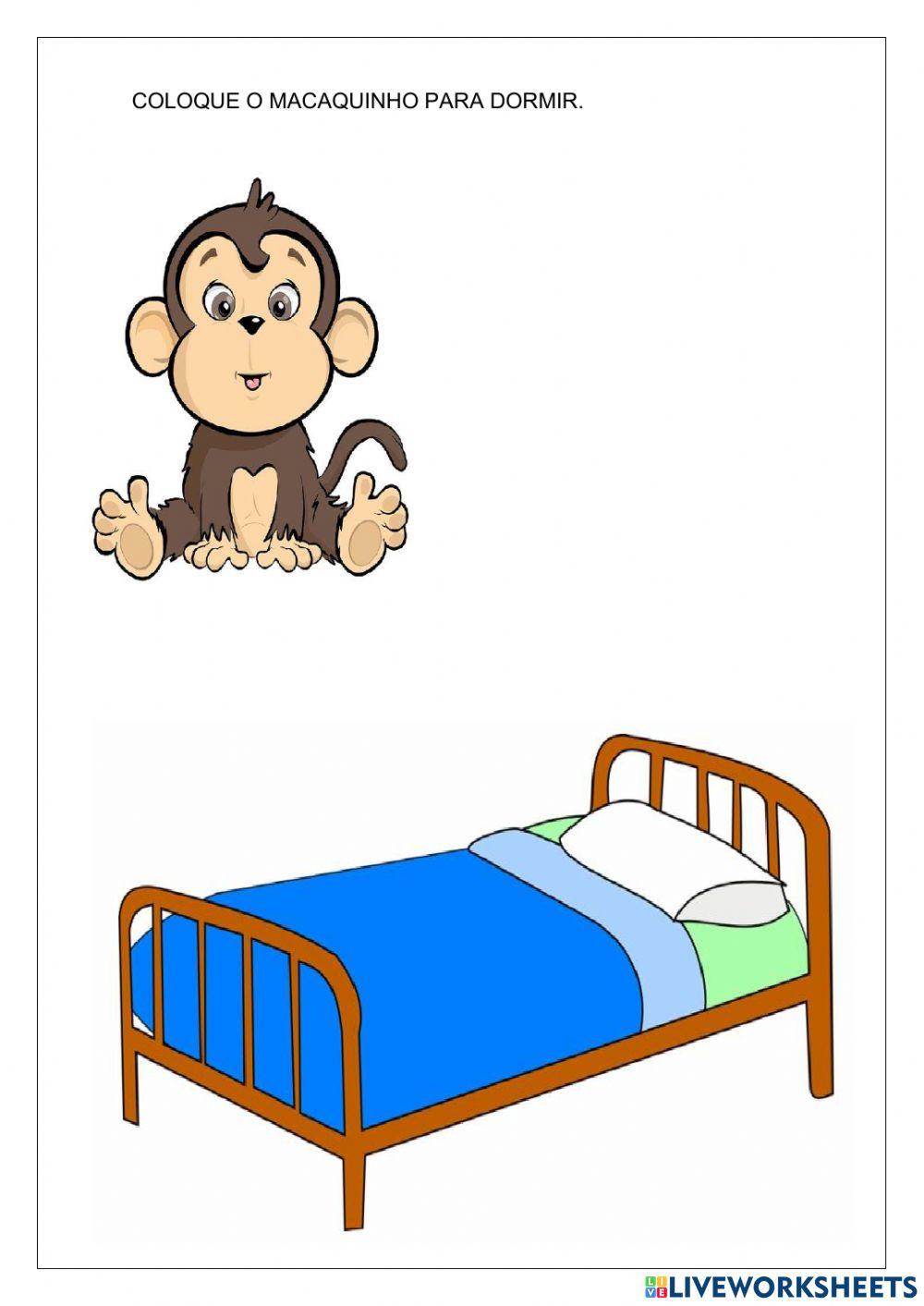 Colocar o macaquinho para dormir