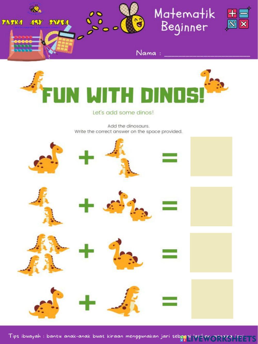 Lets count dino ( beginner )