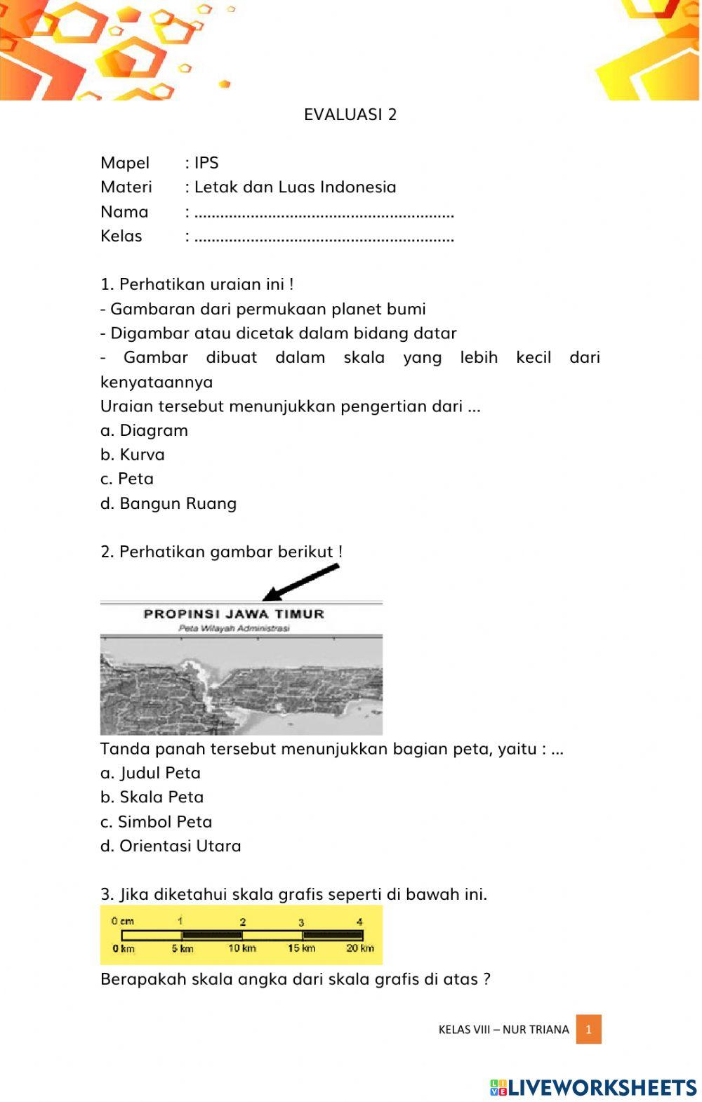 Evaluasi 2 letak dan luas asean