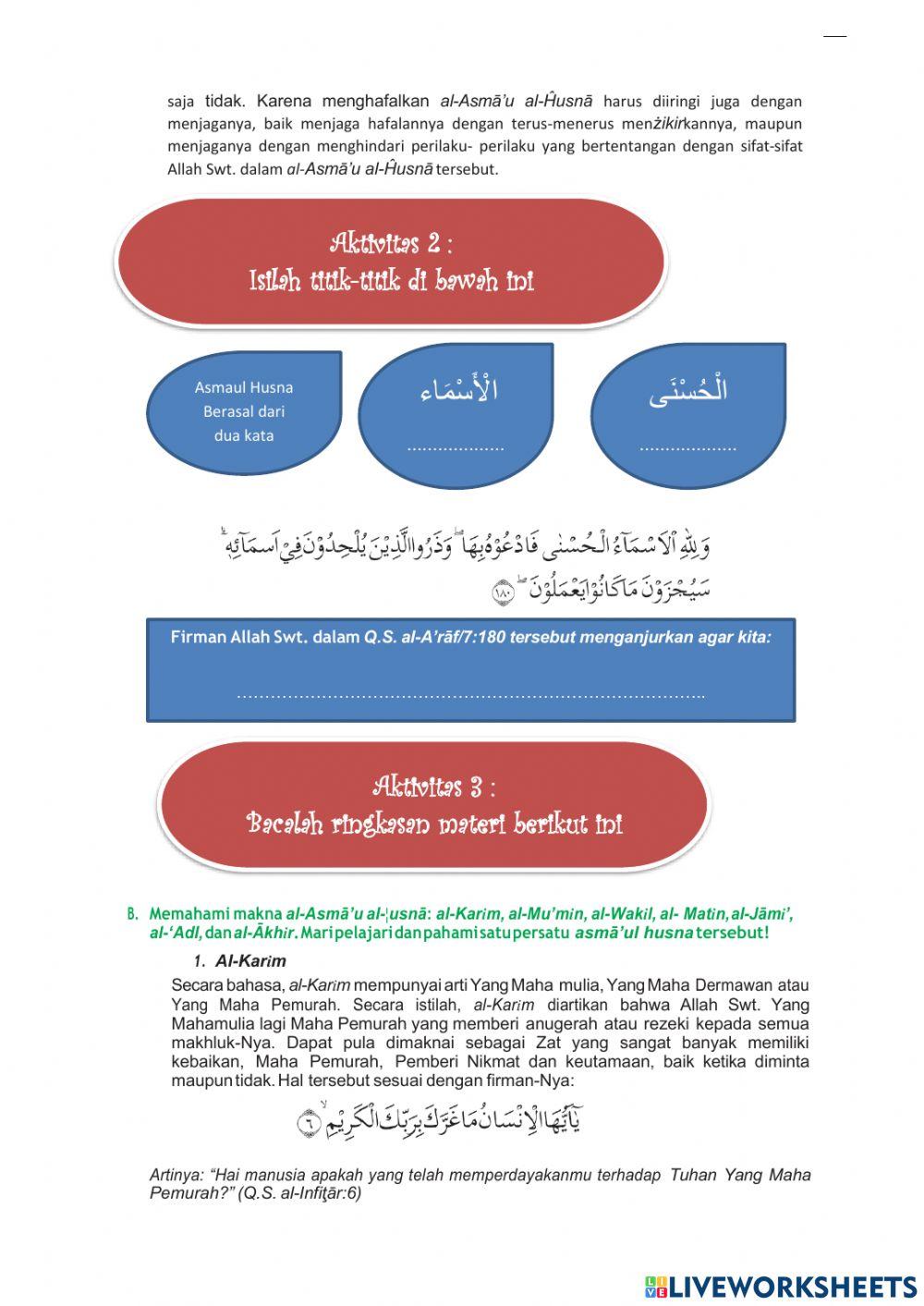 LKPD Aku selalu dekat dengan allah swt