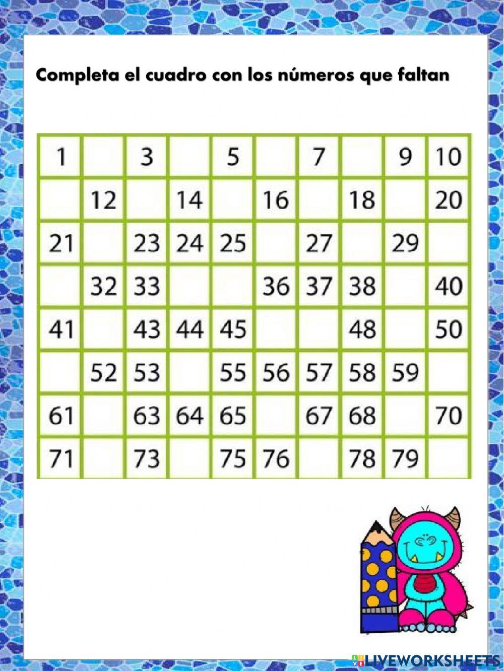 1177443 Completa Los N meros Hasta 70 Cindy Rodr guez 1177443-completa-los-n-meros-hasta-70-cindy-rodr-guez