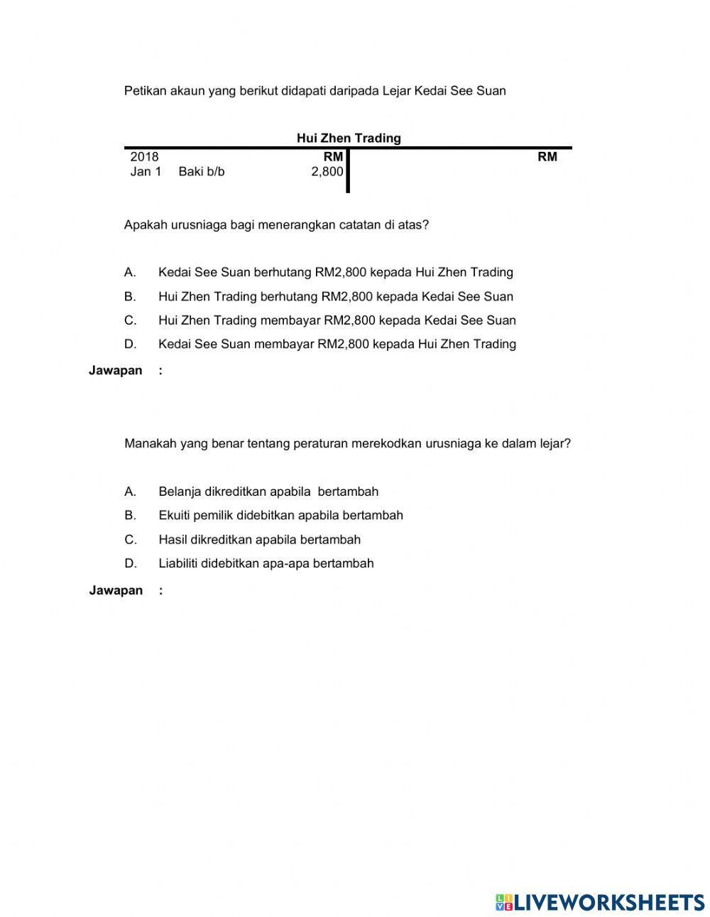 Principles of accounting