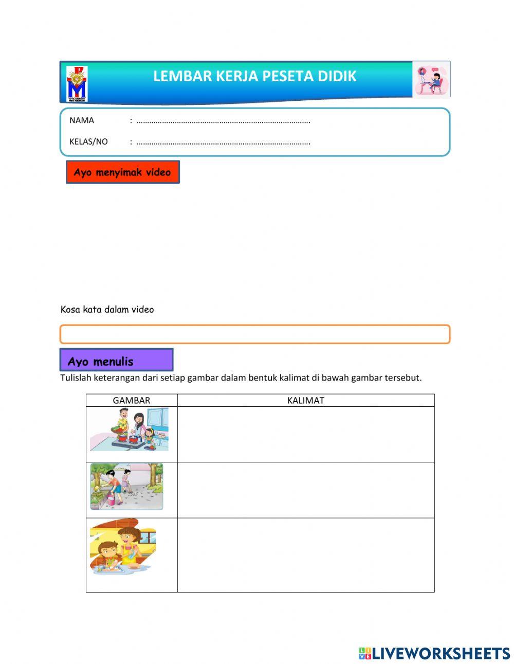 LKPD Kelas 3  edisi 1