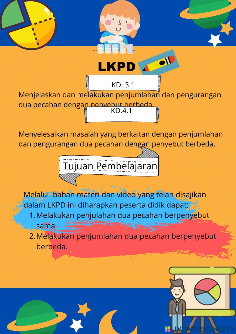 LKPD Penjumlahan Pecahan