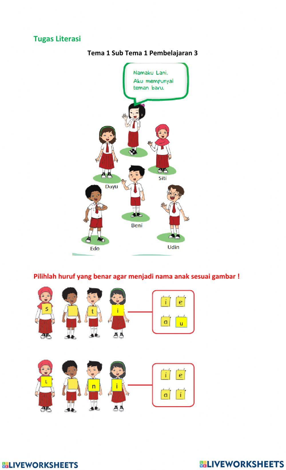 Tugas Literasi Tema 1 ST 1 PB 3