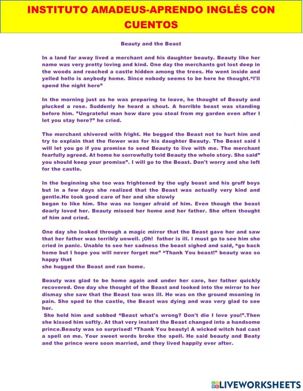 Beauty and the beast 1