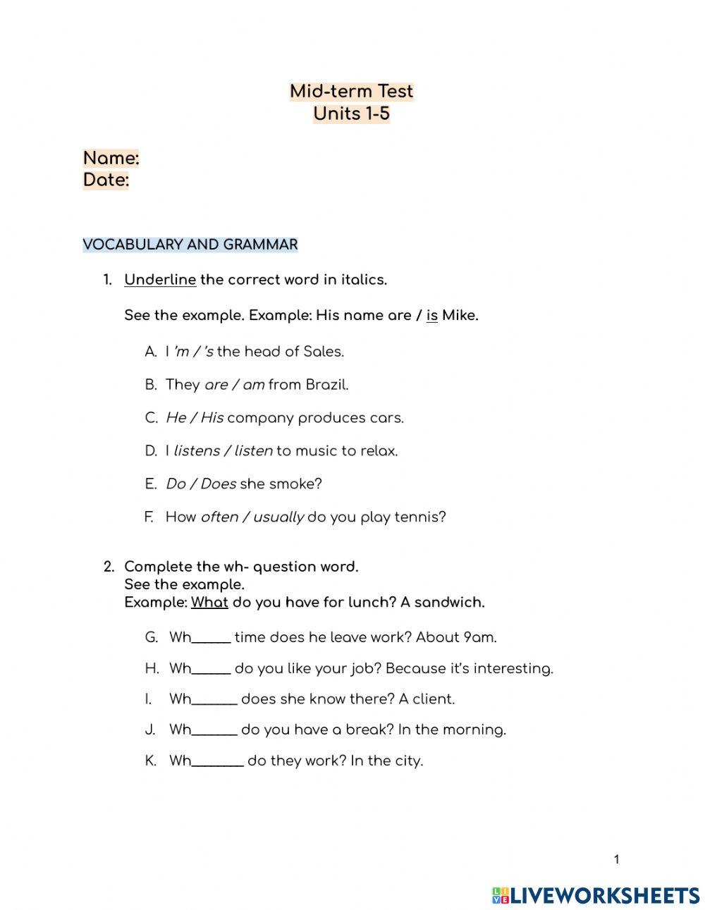 Units 1-5 - In Company 3.0