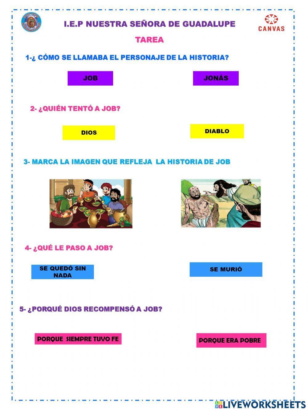 A historia de job A historia de job