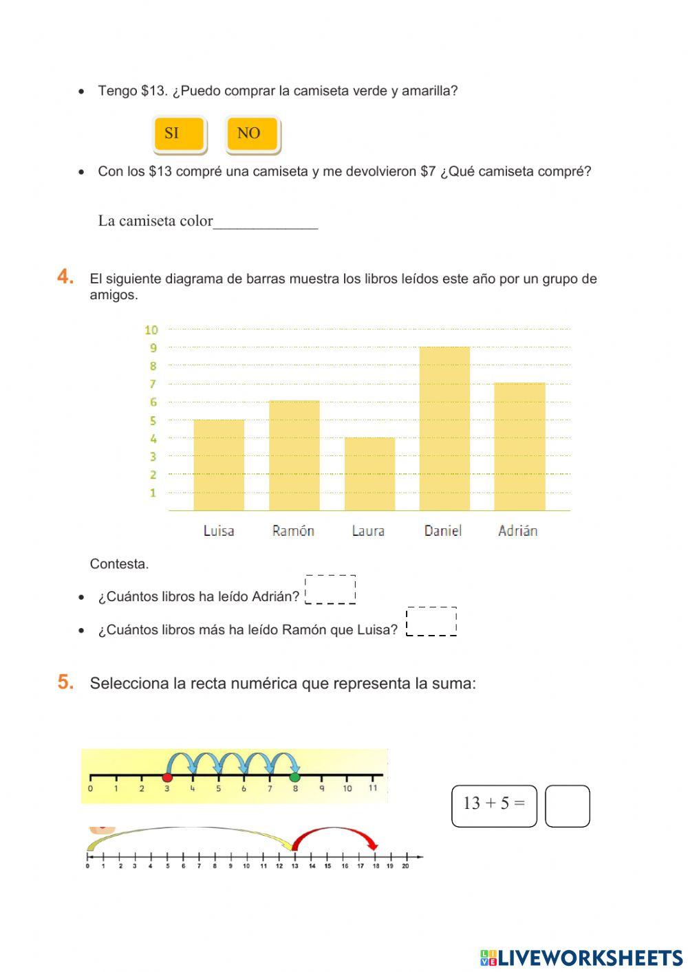 Evaluación de Emat - 3ero Básica